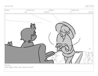 Scene
33
Duration
02:00
Panel
2
Duration
01:00
Dialog
?And make them into mutton pies"
ANI198 ASS2 Page 72/98
 