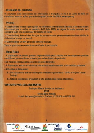 Limpar Portug Regulamento I