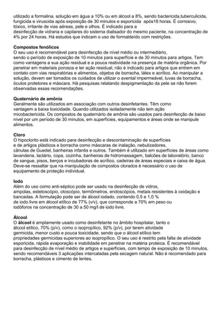 Limpeza de artigos médico