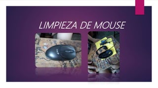 LIMPIEZA DE MOUSE