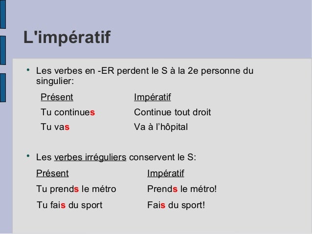 L'impératif