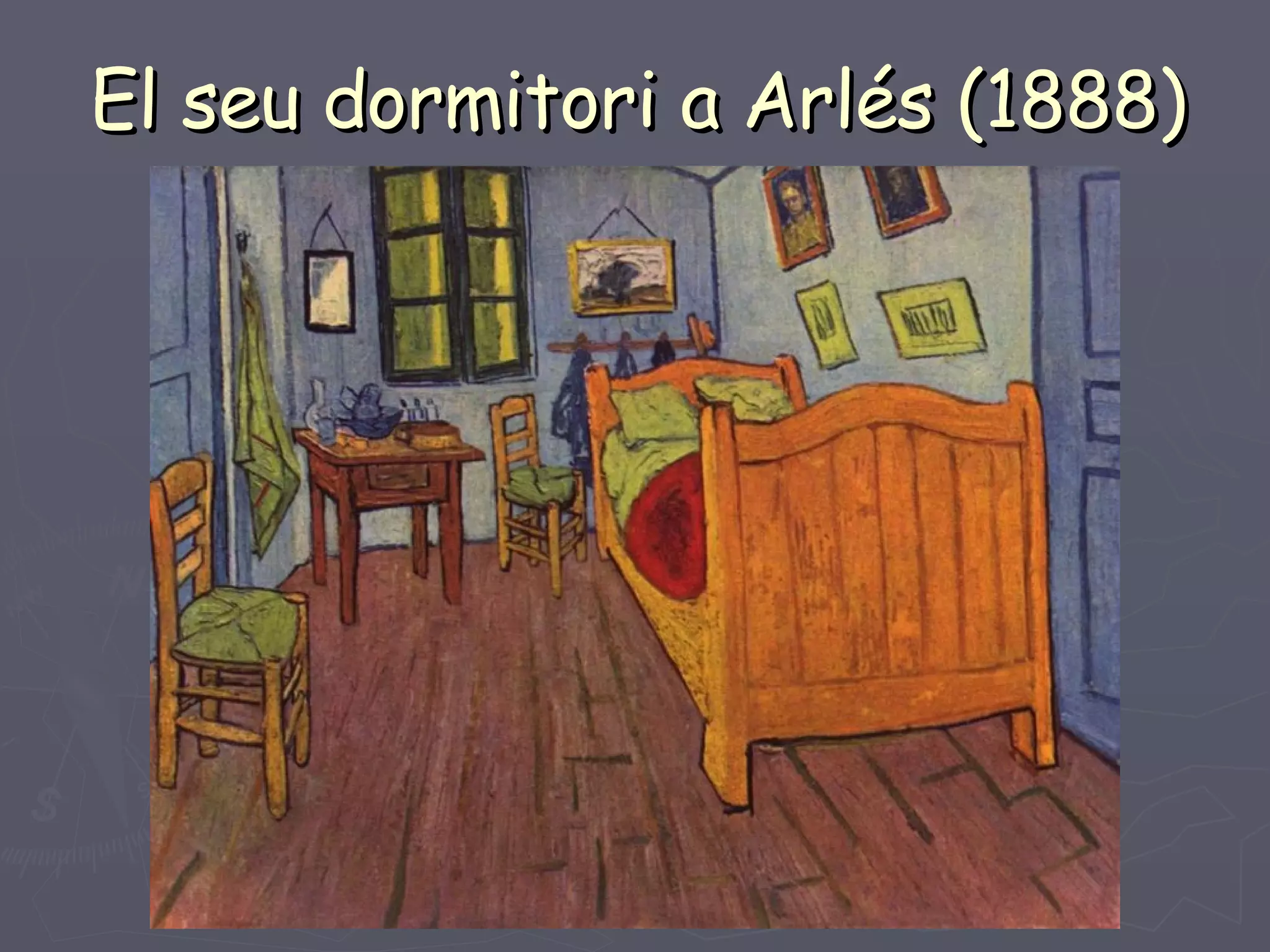 El seu dormitori a Arlés (1888) 