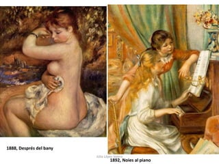 1892, Noies al piano
1888, Després del bany
Júlia López Valera
 