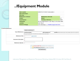 The importance of a laboratory information management system in a research setting
