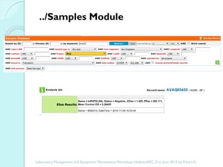 The importance of a laboratory information management system in a research setting