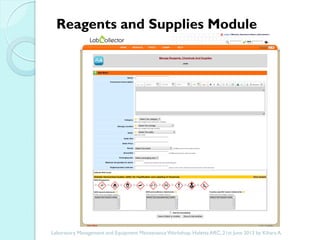 The importance of a laboratory information management system in a research setting
