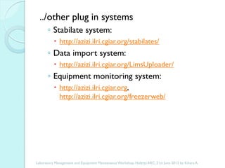 The importance of a laboratory information management system in a research setting
