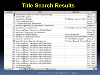 3/3/2021
Nadeem Sohail Email:- nsa752001@yahoo.co.in
Title Search Results
 