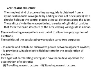 Waveguide Strcture Linac Linac presentation | PPTX