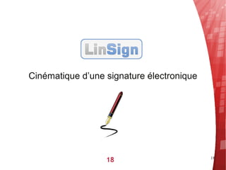 Cinématique d’une signature électronique




                  18                       18
 