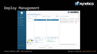 Nicola La Gloria, www.kynetics.comLinaro Connect 2017, San Francisco
Deploy Management
 