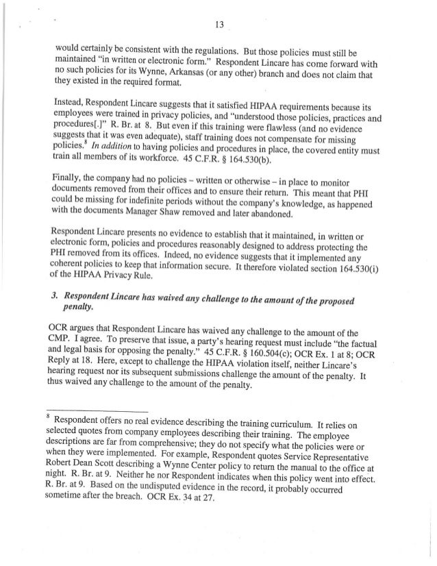 lincare hipaa remediated decision by administrative judge lincare order form