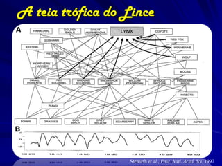 A teia trófica do Lince




                   Stenseth et al., Proc. Natl. Acad. Sci. 1997
 