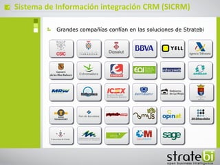 ç   Sistema de Información integración CRM (SICRM)

               Grandes compañías confían en las soluciones de Stratebi
 
