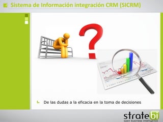 ç   Sistema de Información integración CRM (SICRM)




               De las dudas a la eficacia en la toma de decisiones
 