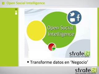 ç   Open Social Intelligence




                • Transforme datos en ‘Negocio’
 