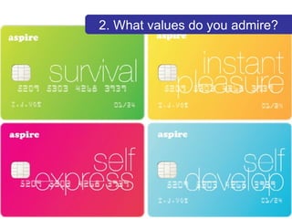 2. What values do you admire? 