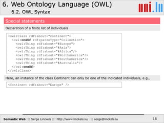 Semantic Web - OWL | PPTX
