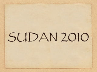 SUDAN 2010 