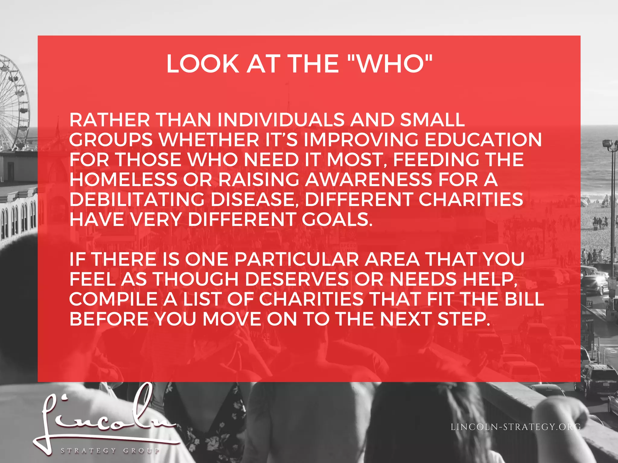 Lincoln Strategy Group: Choosing the Right Charity PPT