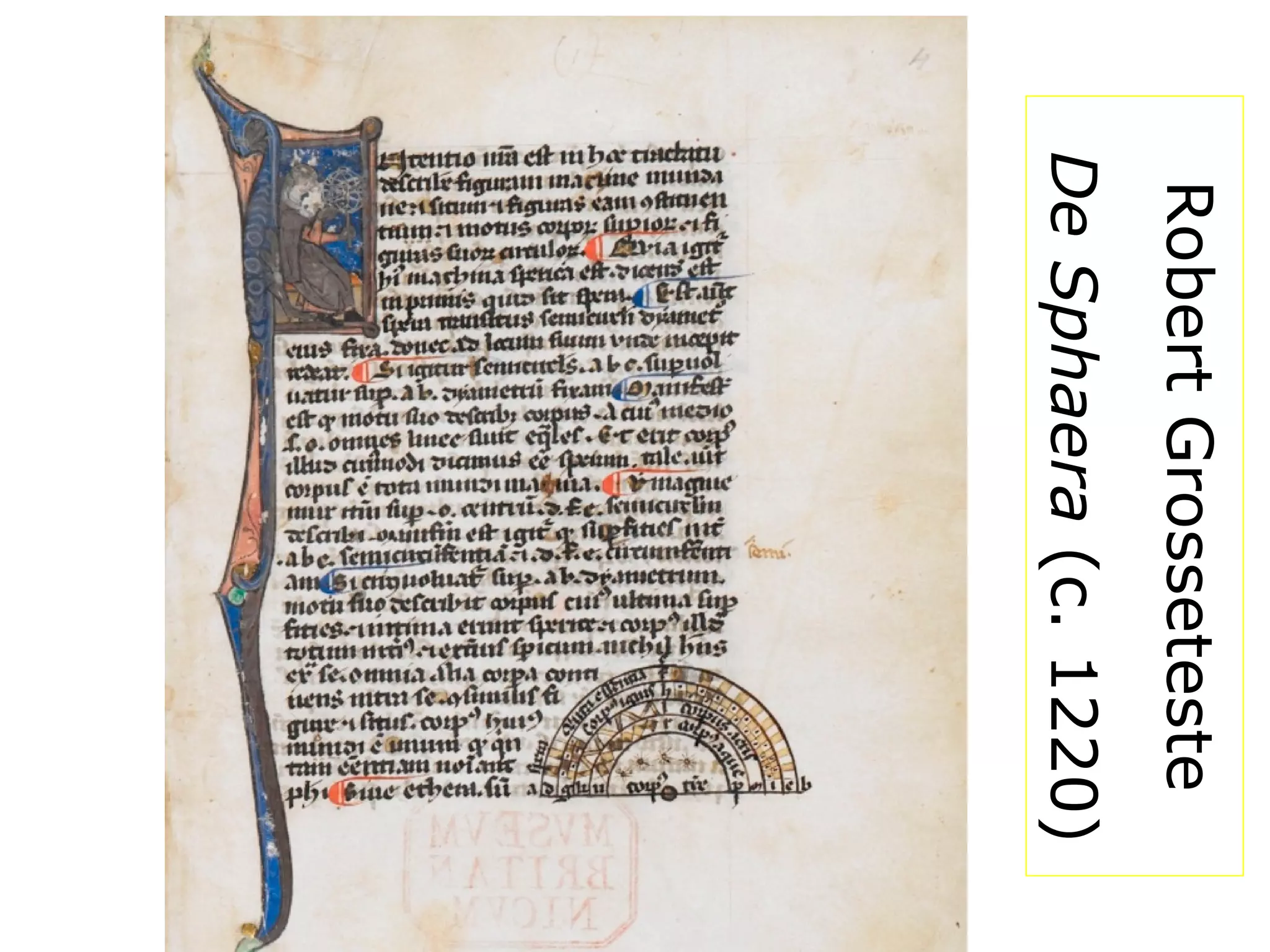 RobertGrosseteste
DeSphaera(c.1220)
 