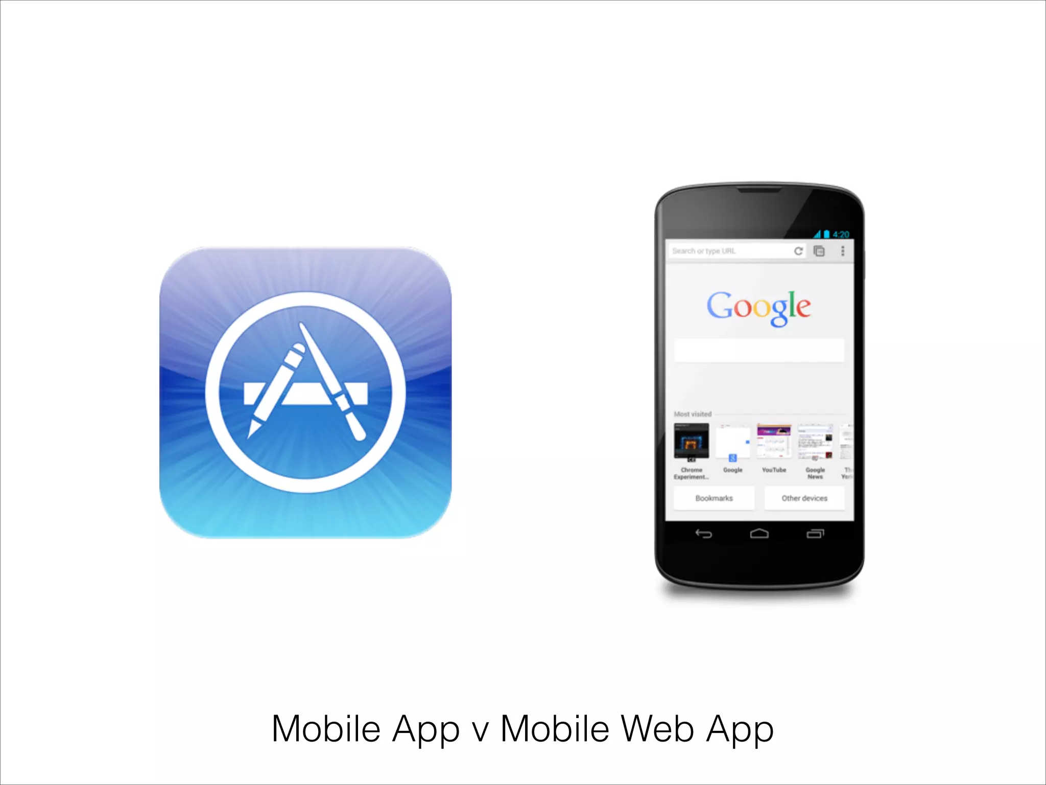 Mobile App v Mobile Web App

 
