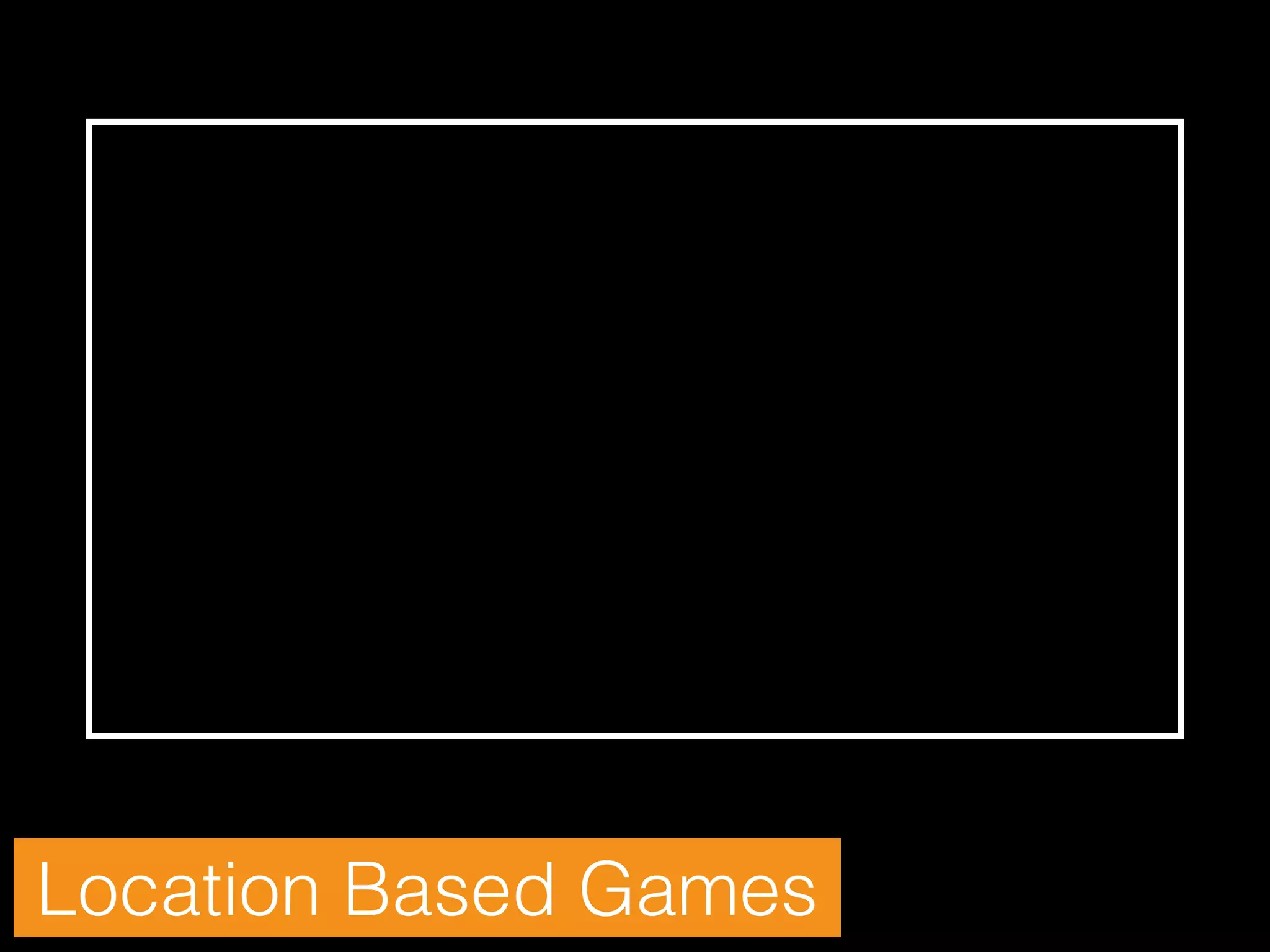 Location Based Games

 