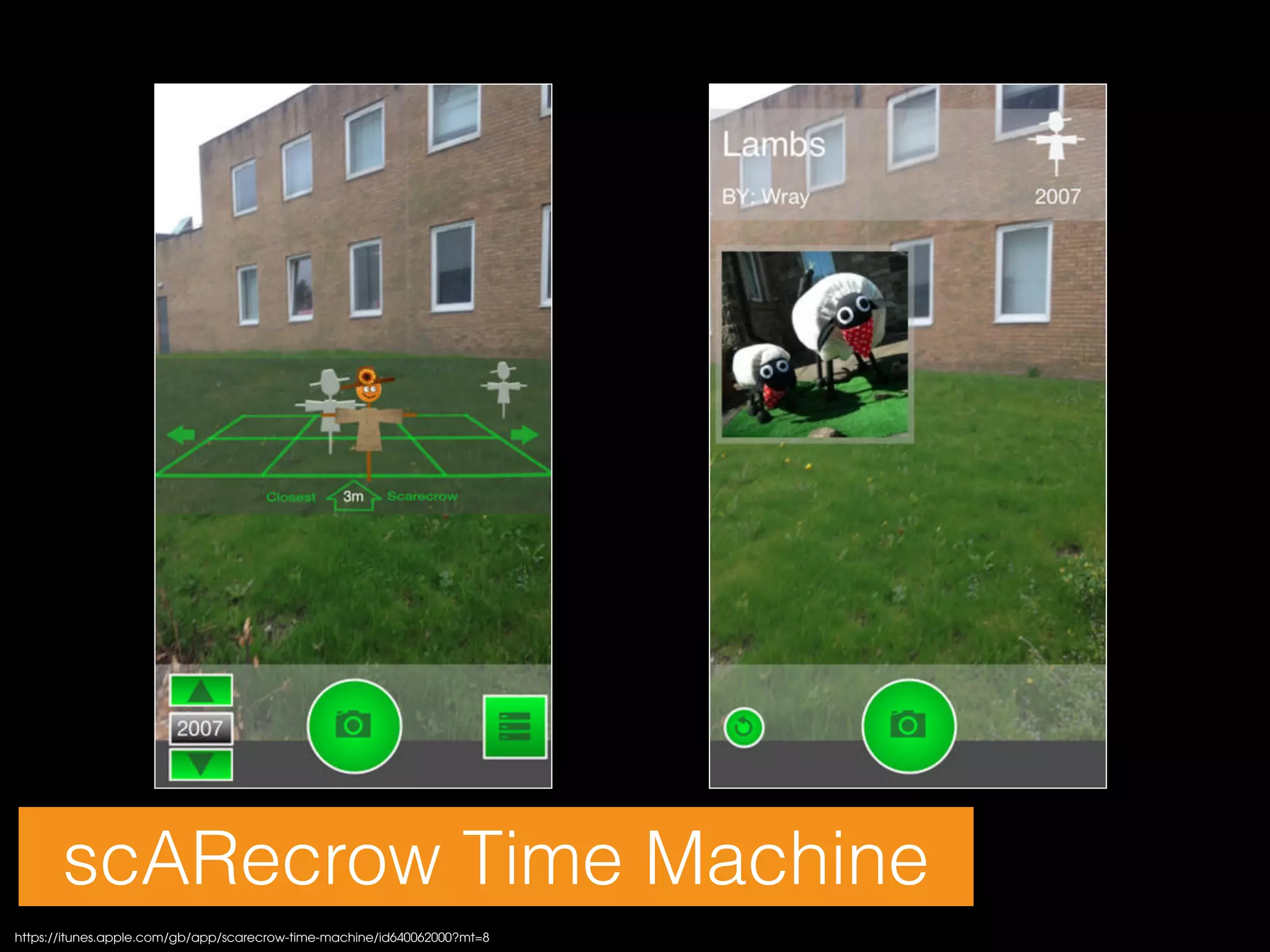 scARecrow Time Machine
https://itunes.apple.com/gb/app/scarecrow-time-machine/id640062000?mt=8

 