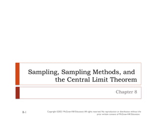 Lind_18e_Chap008_PPT sampling, sampling methods and cebtral limit ...