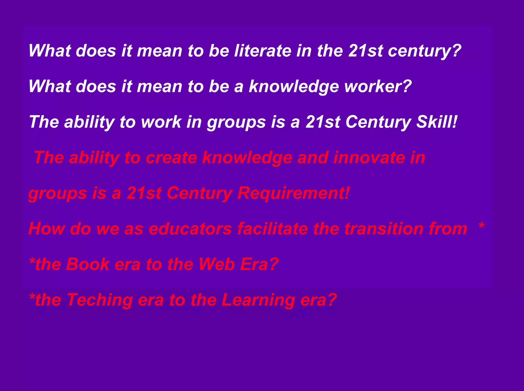 Linda Harasim on Online Collaborative Learning