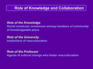 Linda Harasim on Online Collaborative Learning