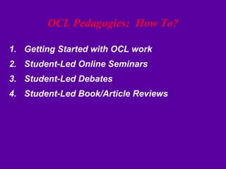 Linda Harasim on Online Collaborative Learning