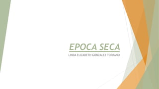 EPOCA SECA
LINDA ELIZABETH GONZALEZ TORRANO
 