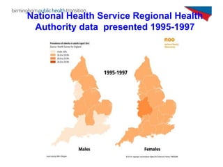 National Health Service Regional Health
 Authority data presented 1995-1997
 