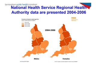 National Health Service Regional Health
Authority data are presented 2004-2006
 