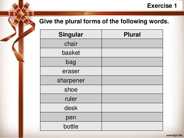 singular and plural plural form of church