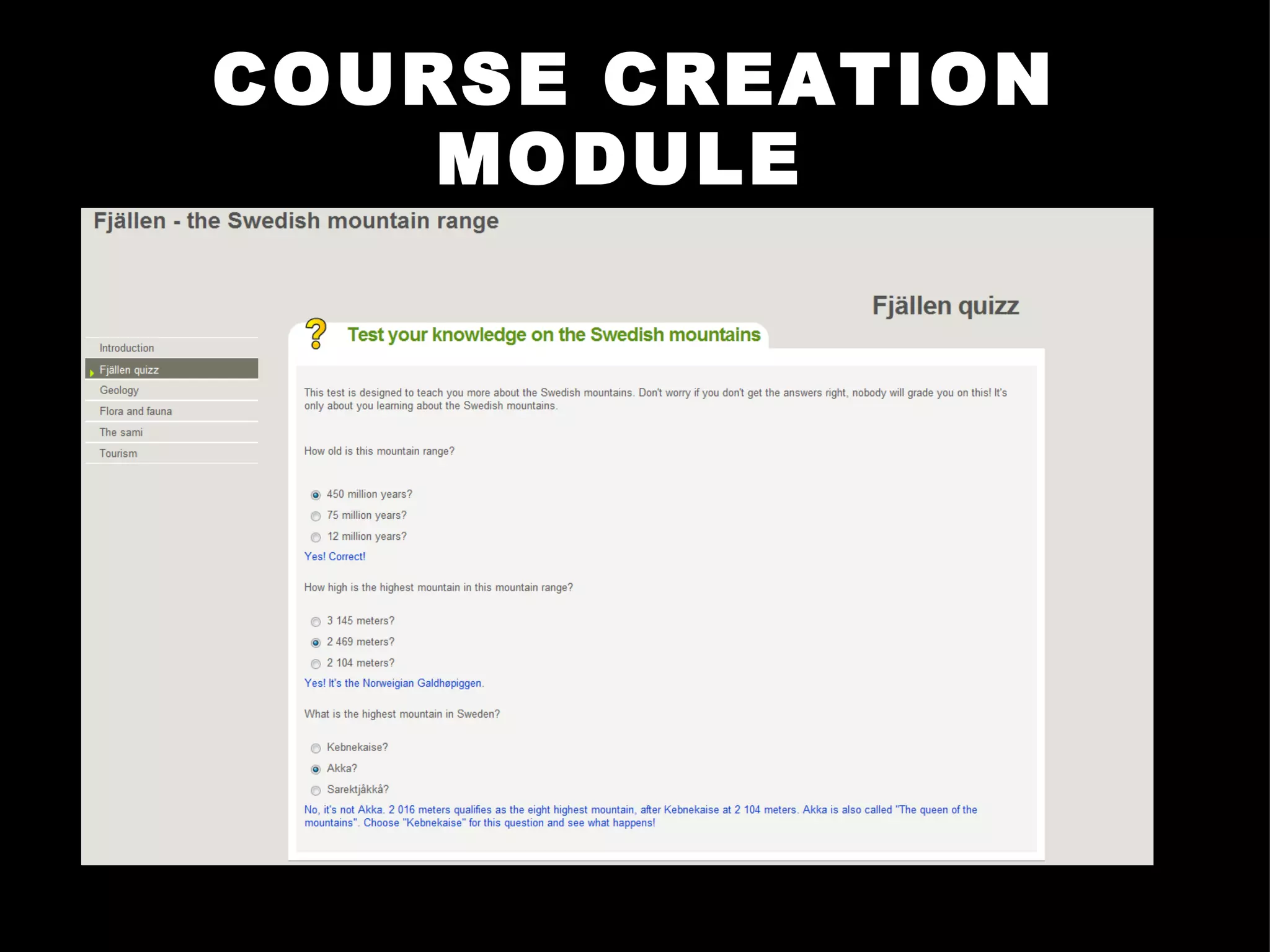 COURSE CREATION MODULE : eXe 