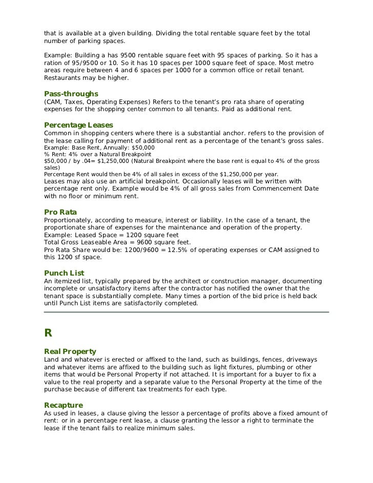 Real Estate Glossary