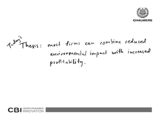 The association between environmental orientation and financial performance