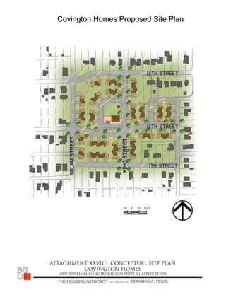 Covington Homes Proposed Site Plan
 