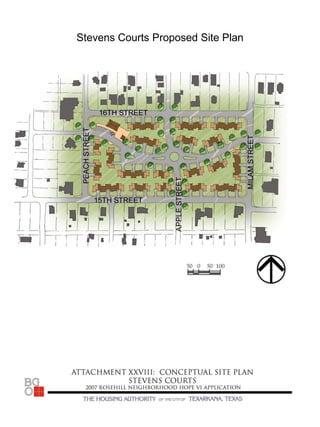 Stevens Courts Proposed Site Plan
 
