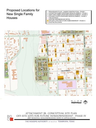 Proposed Locations for
New Single Family
Houses
 