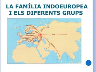 LA FAMÍLIA INDOEUROPEA
I ELS DIFERENTS GRUPS
 