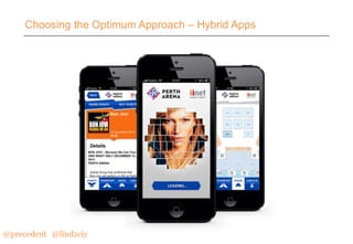 Choosing the Optimum Approach – Hybrid Apps

@precedent#@lindzeiy

 