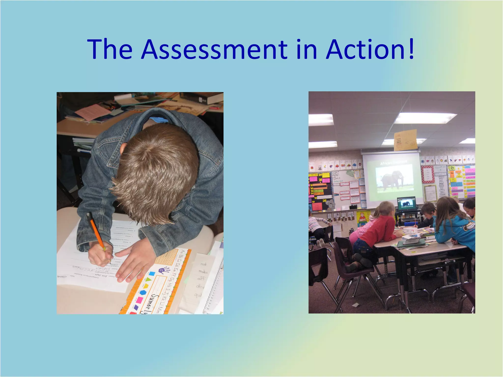 The Assessment in Action! 
