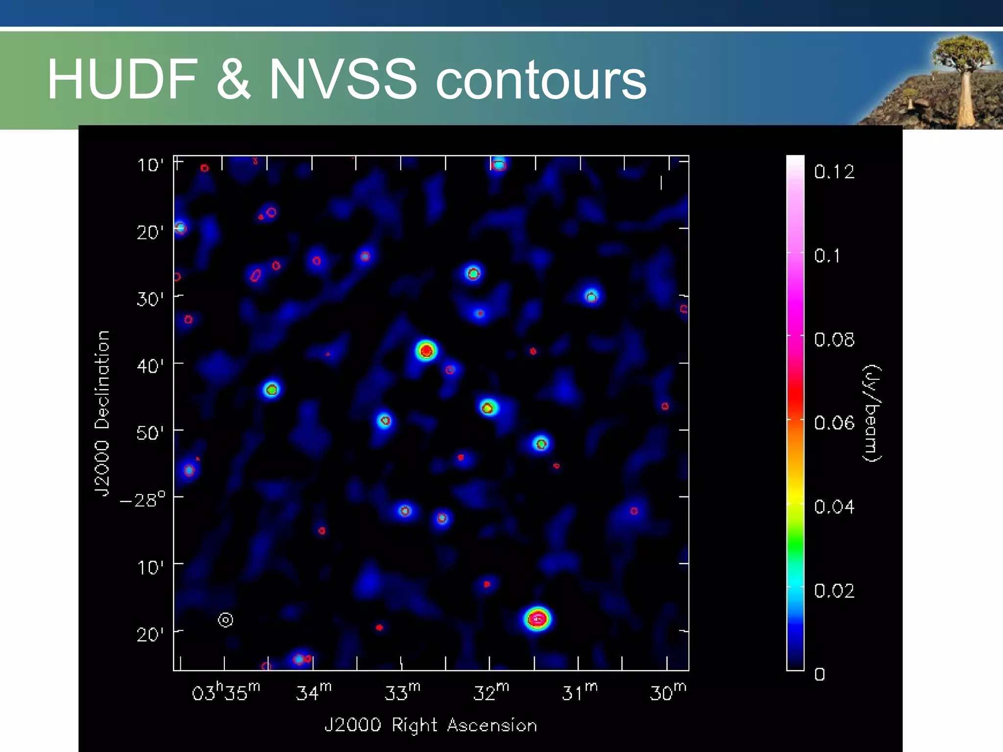 HUDF & NVSS contours
 