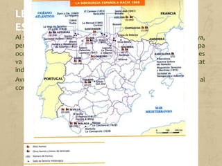 Al segle XIX es va iniciar el desenvolupament industrial a Espanya,
però amb un cert endarreriment respecte a altres països d'Europa
occidental. No va ser fins a la segona meitat del segle XX quan es
va aconseguir un creixement i una expansió notables de l'activitat
industrial.
Avui, Espanya, amb un sistema industrial modernitzat, pertany al
conjunt dels països industrialitzats del món.
 