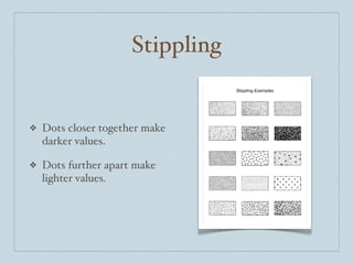 Stippling Value Example Line | KEY