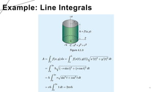 15
Example: Line Integrals
 