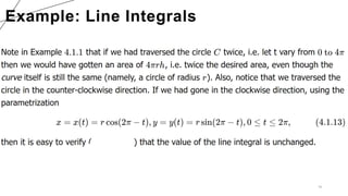 16
Example: Line Integrals
 